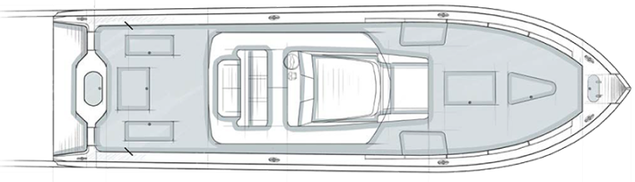 Yellowfin 39 Offshore Layout